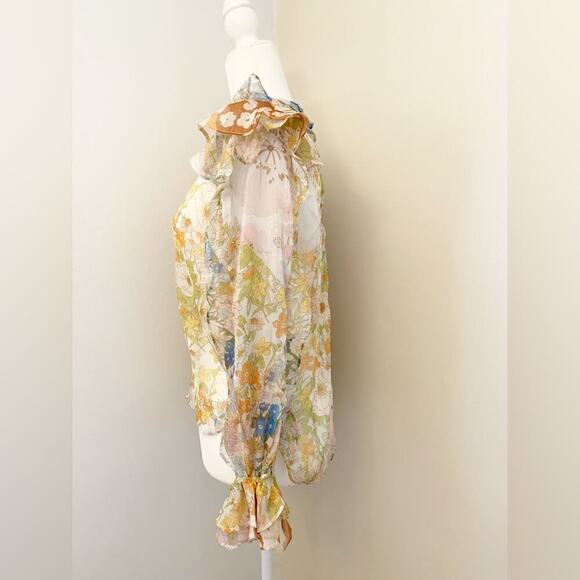 NWT Beulah floral blouse ruffled and romantic various sizes 💝 - Picture 4 of 15